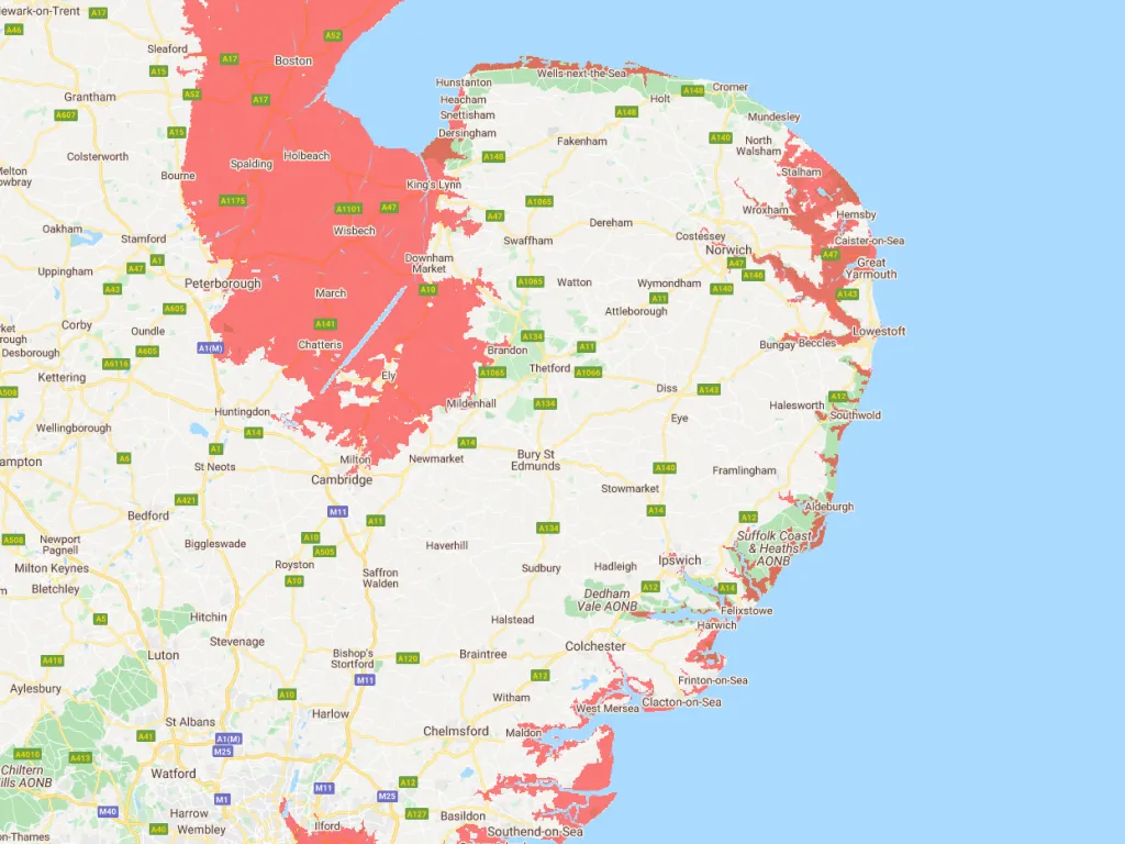 East Anglia: where the sea eats the land