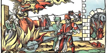 Execution of so-called witches, Derenburg 15th century